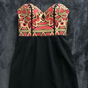 ARDEN B strapless mini dress